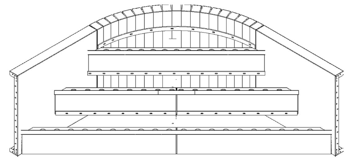 4' Radius Steel Corner Step 42" (8' x 8')